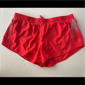 Red Oiselle Running Shorts, Size 10